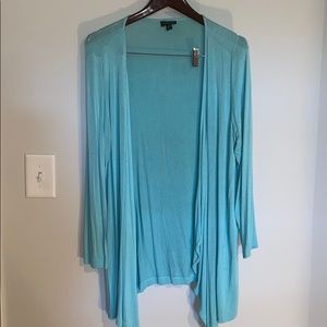 J Jill cardigan size Large petite aqua